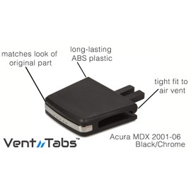 VentTabs for Acura MDX (2001-2006) Air Conditioning Vent Replacement Tab | 30-Second Installation | Easy Clip on | No Screws or Tools Required | American Design - Vent Outlet Tab Clip