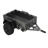 RC Car Hitch Trailer Aluminum Alloy Antislip Rubber Tire Rustproof