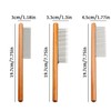GroveEss 3PCS Grooming Comb for Pets,Wide and Narrow Rounded-Tip Metal