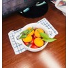 Fyuan Ceramic Porcelain Colander Kitchen Strainer Bowl for Vegetable Fruit