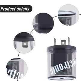 4 Pcs 3 Pin 12V Electronic Turn Signal Flasher Relay LED Flasher Relay 3 Prong Flasher Relay 20 Amps for Universal Automobile Motorcycle Bike Scooter Fix Turn Signal Bulbs Flash