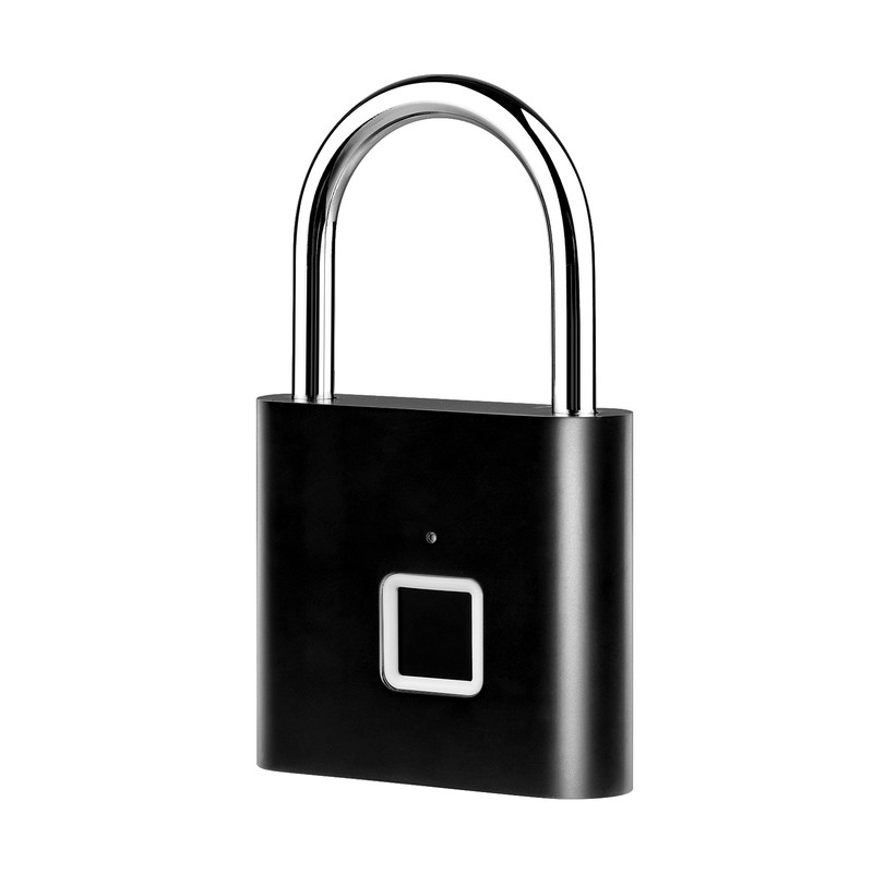 Smart Fingerprint Padlock Rechargeable Keyless 10 Fingerprints Morse Code Emergency