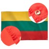 Runesol Lithuania Flag, 91x152cm, 3ft x 5ft, 4 Grommets, Eyelet