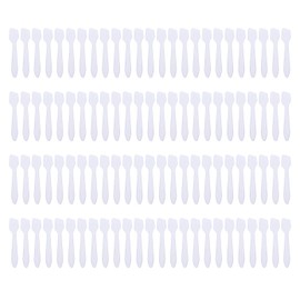 Mini Espátulas de Maquillaje Reutilizables, 100 piezas, Transparente