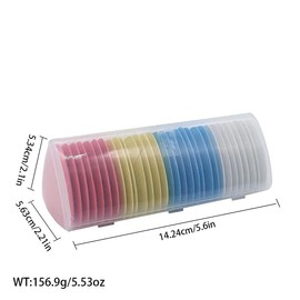 HIGHROCK Tailor's Chalk Triangle Chalk, 4 Colours sewing chalk Fabric Marker Chalks with Plastic Storage Box for Crafting, Sewing, Fabric Marking (30)