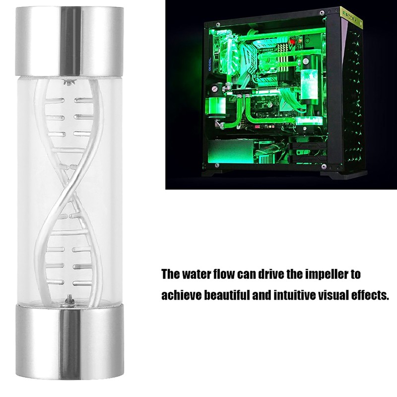 Water Flow Meter Multiple Color Metal Spiral G1/4 Female Thread