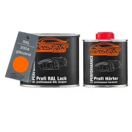 TRISTARcolor RAL 2004 Pure Orange 2K Car Paint Glossy 0.75 Litres / 750 ml Tin Including Hardener