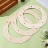 NUOBESTY 12pcs Wooden Wreath Frames Wood Garland Hoops for Craft