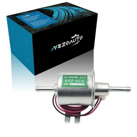 Yezoauto Bomba de combustible en línea para motocicleta, 12 V, universal, baja presión, 5 – 9 PSI, bomba de combustible diésel, compatible con carburador HEP-02A ATV Carb