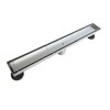 Neodrain 18-Inch Linear Shower Drain with Tile Insert Grate,Brushed 304