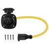 15A 20 Inch AC Port Plug,125V RV Shore Power Inlet