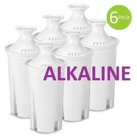 Vitev Alkaline Water Replacement Filter, Fits Brita Pitcher (6-pack)