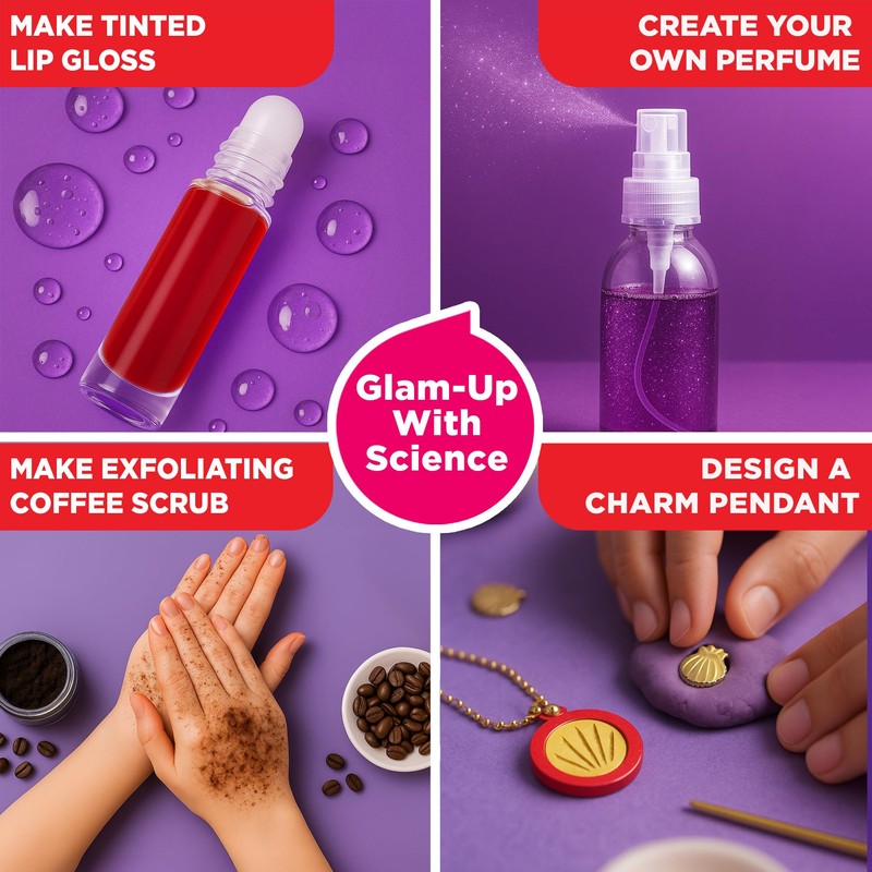 Doctor Jupiter Glam DIY Make-Up Science Kit for Girls Ages