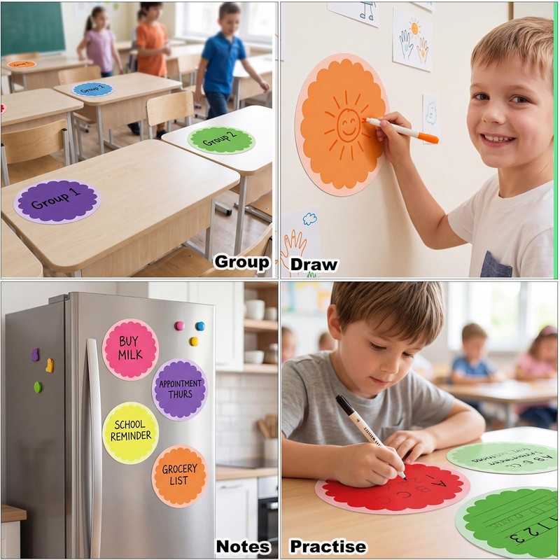 24 Pack Dry Erase Dots 11 Inch Circles Spots 8