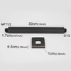 Brass Shower Arm with Flange, ENGA Oil Rubbed Bronze 12