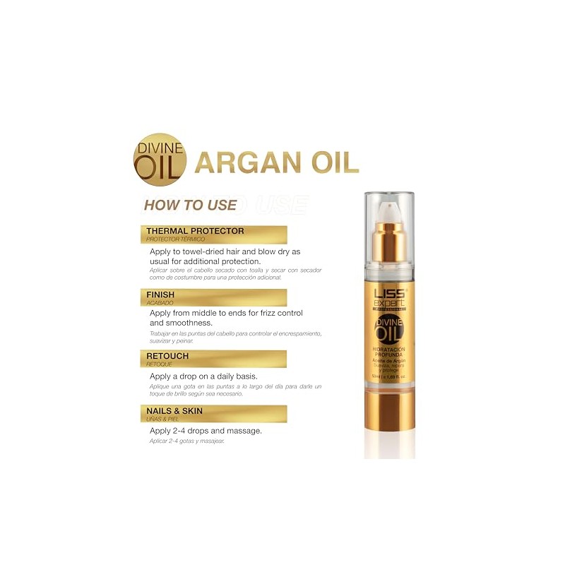 Liss Expert Professional Divine Oil - For Dry, Damaged Skin,