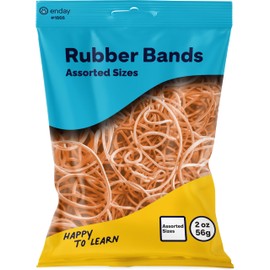 Rubber Bands Assorted Size, Beige Rubber Bands Bulk, Stretchable Elastic Bands, Assorted Rubber Bands for School, Home, or Office Supplies (56g/2 oz) – Enday