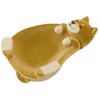 DECOLE Wankoron Series WA-74121 Caterpillar Tray, Brown, Approx. 2.8 x