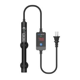 AQUASMITH Aquarium Heater,50w/100w/150w/200w/300w/500w Submersible Fish Tank Heater,External LED Controller, with Over-Temperature Protection and Automatic Power-Off When Leaving Water for.