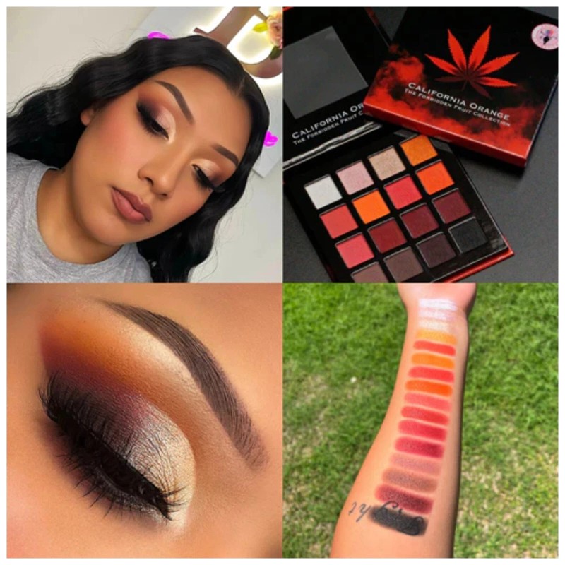 DAIZYKAT COSMETICS CALI ORANGE THE FORBIDEN FRUIT COLLECTION EYESHADOW PALETTE