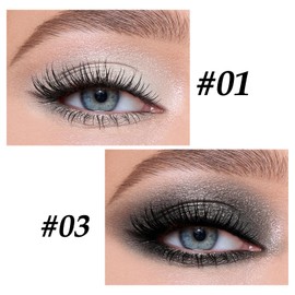 Boobeen Eyeshadow Pencil Crayon Waterproof Eyeshadow Stick Shimmer Cream Eyeshadow Pen Create Glitter Eye Makeup, Easy to Use