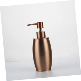 WOONEKY 1pc Rose Gold Stainless Steel Soap Dispenser Refillable Lotion Pump Bottle for Bathroom and Kitchen Design Portable Travel Elegant