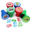 TINYMILLS 12 Pcs Train Stamp Kit for Kids - Train