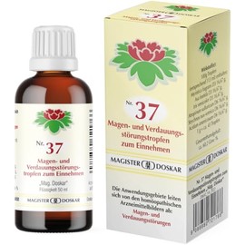 MAGISTER DOSKAR Tropfen Nr. 37 - Homöopathische Magen- und Verdauungsstörungstropfen, 50 ml