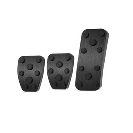 Partuto Anti Slip Aluminum Alloy Car Foot Pedal Pads Accelerator Gas Brake Clutch Pedal Cover Kit for Subaru Impreza GE GH GR GV Forester SG SH SJ Black Replacement