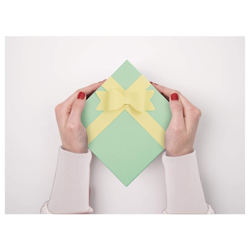 folia 3119 Cardboard Boxes in Square Design, in Pastel Colours,