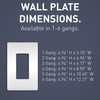 Legrand radiant Screwless Wall Plates for Decorator Rocker Outlets, 1-Gang,