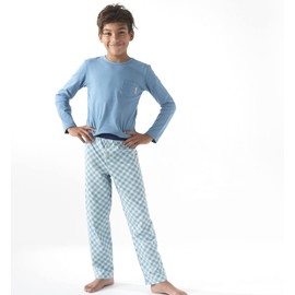 Little Label - Children's Pyjamas Boys - Pyjamas Boys - Two Piece Sizes 104 to 176 - Organic Cotton, turquoise