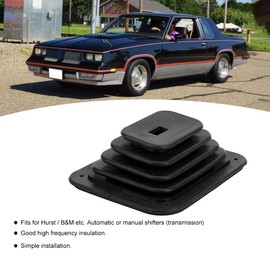 Manual Shift Boot Heat Resistant, G56 Transmission Shifter Boot, Rubber Shifter Boot Gear Panel Dust Cover 5 5/8in x 6 3/4in Manual Automatic 350