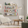 Wallniture Bora Long Floating Shelves, 48"x6" Wall Bookshelf Living Room,