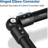 Heavy Duty Bay Window Curtain Pole Elbow Joint Kit, Adjustable