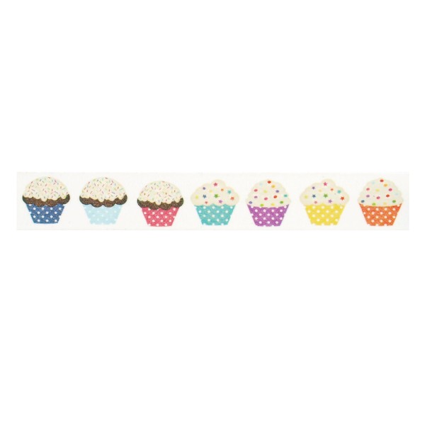 Cupcake Washi Tape (1 Roll - 9/16" Wide x 10.95