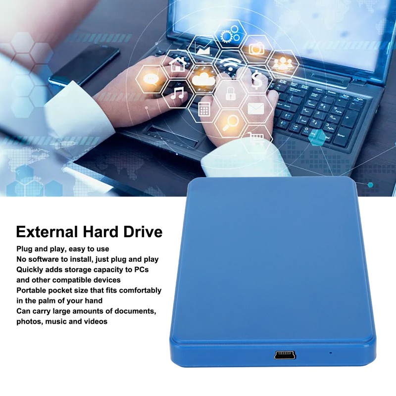 2.5inch External Hard Drive USB 2.0 High Speed Data Transmission