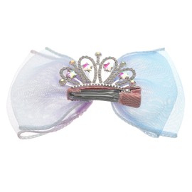 SAFIGLE Crown Hair Bow Clip for Girls Boy Girl Hair Accessory with Gradient Purple Design Comfortable All-day Wear for Birthdays and Special Occasions