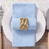 MLMC 8 Pack Blue Cloth Napkins Rustic Washable Cotton Linen