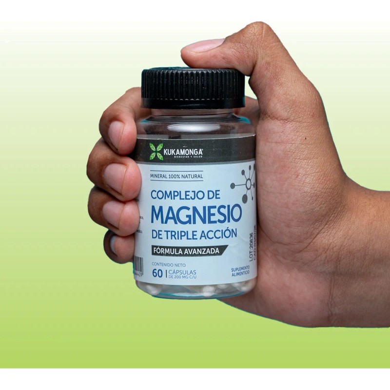 Complejo De Magnesio 60 Cápsulas De 500 Mg Magnesio Complex