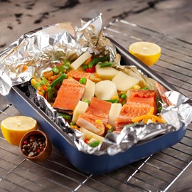 Nicole Home Collection Pre-Cut Aluminum Foil Sheets, 12x10.75 Inches, 200 Sheets