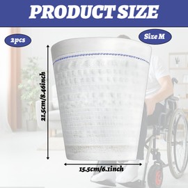 2 PCS Catheter Leg Bag Holder, Convenient Washable Catheter Sleeves Urine Leg Bag Holder Catheterr Bages Holder, Reusable Catheterr Night Bages(Blue Stripe)