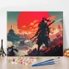 Paint by Numbers Kit for Adults Samurai Stood Against the