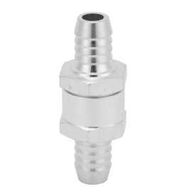 Fuel Hose Check Valve,Non Return One Way Check Valve Aluminum Alloy Universal for Fuel Gasoline Oil Petrol Diesel Water(12mm)
