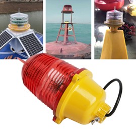 Tower Adjustable Obstruction Lights, Aviation Obstruction Light Super Bright Impact Aviation Obstruction Light for Marine Boat (AC110V Flashing)