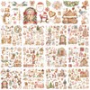 BBTO 12 Sheets Christmas Rub on Transfers for Crafts and