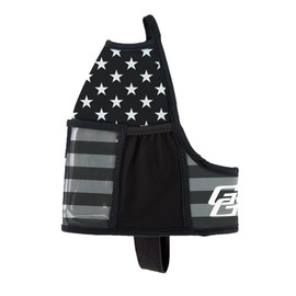 Gallon Gear Half Gallon Fitness Hydration Cover - Neoprene Insulated Cooling and Portable Gym Water Bottle Carrier - Case with Storage Pockets (Black and Grey American Flag)