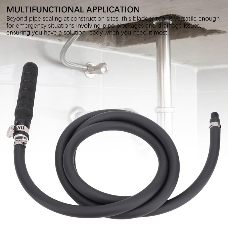 Jectse Drain Bladder with Pipe PVC High Elastic Leakproof Portable