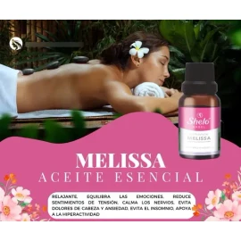 Aceite Esencial De Melissa Sheló Nabel Botella De 15ml Relaj                                                                                          