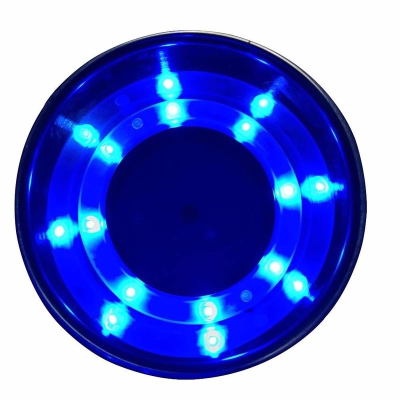 4Pcs Stainless Steel Cup Drink Holder Blue LED Built-in for